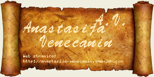 Anastasija Venečanin vizit kartica